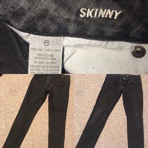 Black American Eagle Skinny Jeans - Size 6